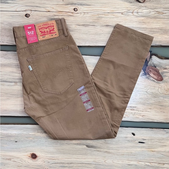 Levi's Jeans Nwt Levis 52 Slim Taper Khaki Denim Jeans 34 X 3
